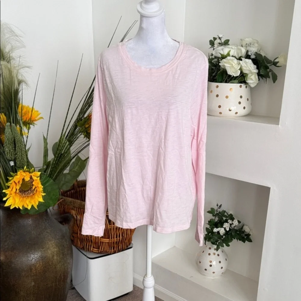 J. Crew Soft Pink Long Sleeve Tee